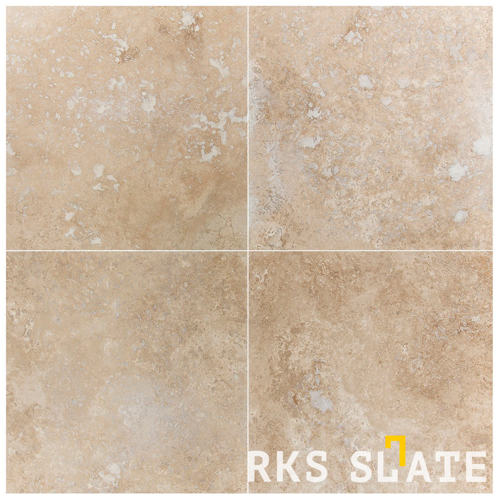 Натуральная плитка из травертина Classic Cross Cut идеальна для интерьера и экстерьера — RKS SLATE 