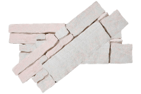 Декоративный камень песчаник RKS SLATE "Песчаник White Sandstone Country" для эксклюзивной отделки фасада